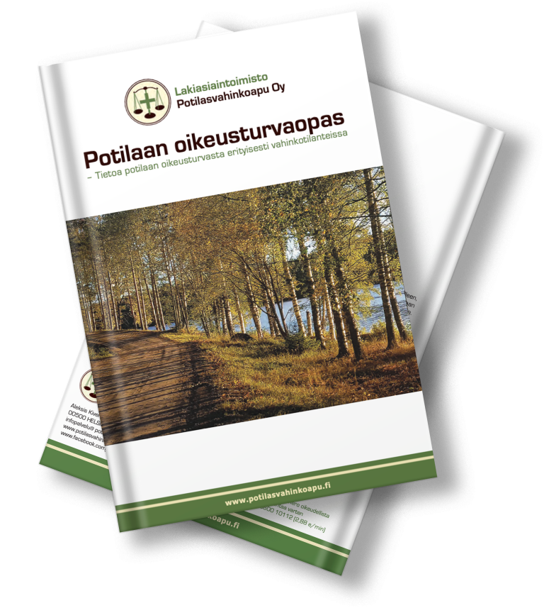 potilasvahinkoapu, Oikeusturvaopas